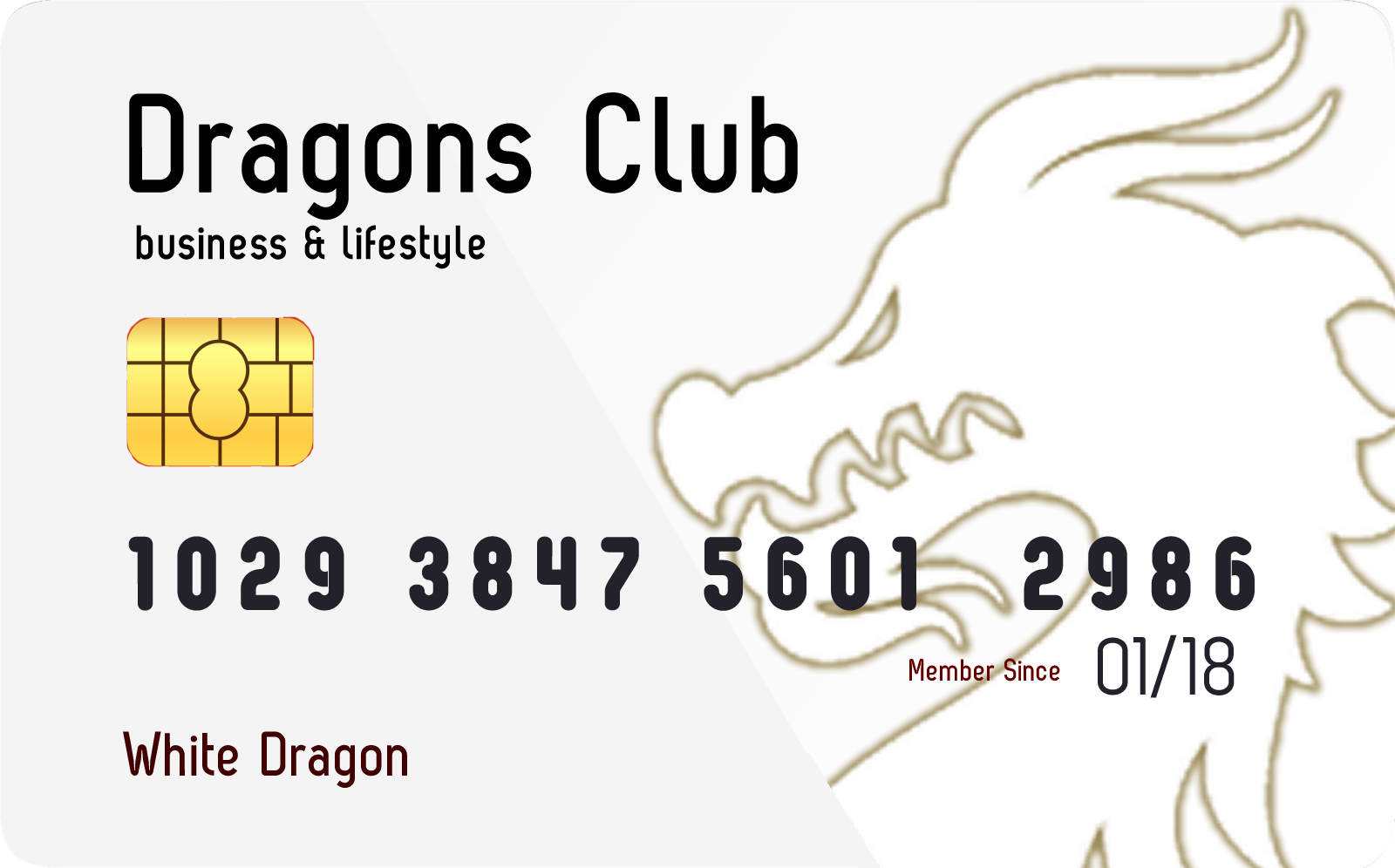 <span> White Dragon </span> card